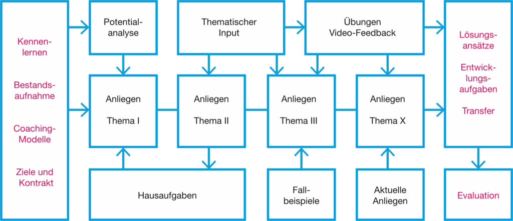 Business-Coaching Aufbau Infografik