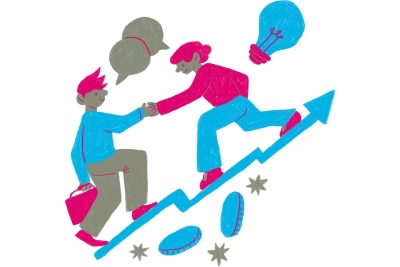 Social Responsibility Hand reichen